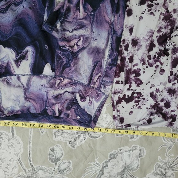 Two Pairs of Legends Workout Polyester-Spandex Leggings Size Medium EUC - Picture 8 of 10